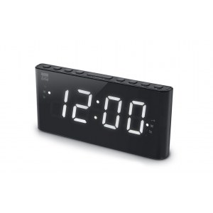 New-One | Alarm function | CR136 | Dual Alarm Clock Radio PLL | Black